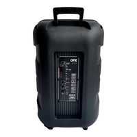 QFX - 12” Bluetooth Rechargeable Portable Speaker with Stand, Microphone and LED Party Lights - B... - Alternate Views