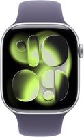 Apple Watch Series 11 (GPS) 46mm Silver Aluminum Case with Purple Fog Sport Band - M/L - Silver -... - Alternate Views