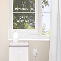 Keystone - 250 Sq. Ft. Portable Air Conditioner with Dehumidifier - White - Alternate Views