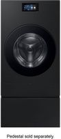 Samsung - Bespoke AI All-in-One Washer/Dryer Laundry Pedestal with Storage Drawer - Brushed Black - Alternate Views