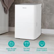 Hisense - 35 Pint 3000 Sq. Ft. 8 quarts Bucket Capacity Compact Dehumidifier with Slide-Out Bucke... - Alternate Views