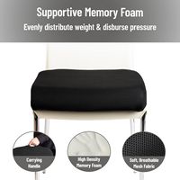 Mind Reader - Office Chair Cushion, Ergonomic, Orthopedic, Portable, Car Seat, Memory Foam, 18