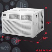 Amana - 24,000 BTU 1,500 Sq. Ft. Window-Mounted Air Conditioner with Remote Control - White - Alternate Views