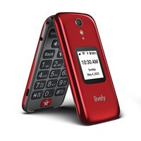 Lively® - Jitterbug Flip2 Cell Phone for Seniors - Red - Alternate Views