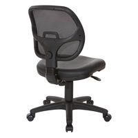 OSP Home Furnishings - Mesh Screen Back Task Chair with Vinyl Seat - Black - Alternate Views