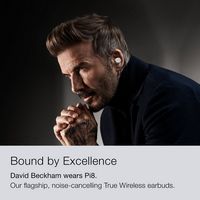 Bowers & Wilkins - Pi8 True Wireless Noise Cancelling In-Ear Earbuds - Dove White - Angle