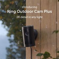 Outdoor Cam Plus, Plug-In with 2K Video and Ring Vision, Low-Light Sight, and Mount-Anywhere Vers... - Angle