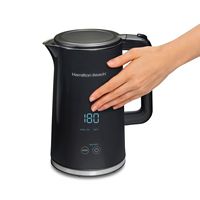 Hamilton Beach - Cool-Touch Digital 1.7 Liter Kettle - Black - Angle