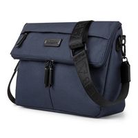 Bugatti - Reborn Collection - Convertible Crossbody to a Waist Bag- RPET Polyester - Navy - Angle