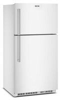 Maytag - 33 in. Wide 21 cu. ft. Top-Freezer Refrigerator with Garage Mode - White - Angle