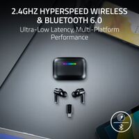 Razer - Hammerhead V3 HyperSpeed Wireless Multi-Platform ANC In-Ear Gaming Earbuds – 2.4GHz & Blu... - Angle