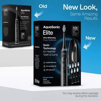 AquaSonic - Elite - Wireless Rechargeable Electric Toothbrush with Travel Case, 5 Modes, 8 Brush ... - Angle