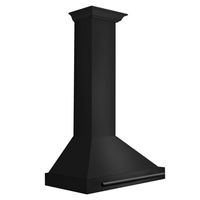 ZLINE - 30 inches - Convertible & Externally Vented - Wall Range Hood - Black stainless steel - Angle