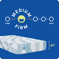 Sealy - Sealy® Dreamlife™ 10” Hybrid Mattress-in-a-Box, Twin XL - White - Angle