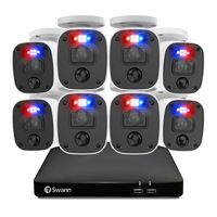 Swann - SwannForce 4K Security Camera System, 8x Bullet Analog CCTV Cameras, Microphone and Siren... - Angle
