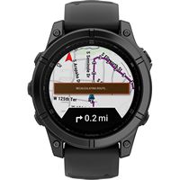 Garmin - fēnix E GPS Smartwatch 47mm Fiber-reinforced polymer - Slate Gray Steel - Angle