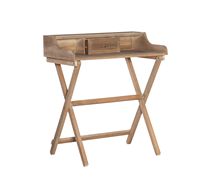 Linon Home Décor - Fauna Folding Desk - Rustic Brown - Angle
