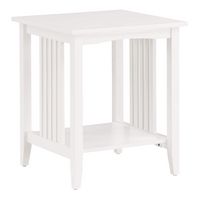 OSP Home Furnishings - Sierra Side Table - White Finish - Angle