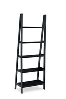 Linon Home Décor - Radford Five-Tier Ladder Bookshelf - Black - Angle