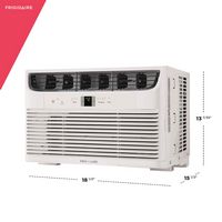Frigidaire - 250 Sq. Ft 6,000 Cooling BTU Smart Window Air Conditioner - White - Angle