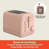 Bella - 2-Slice Toaster - Blossom - Angle