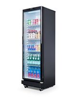 Premium Levella - 8.5 Cu. Ft. Single Door Display Refrigerator - Black - Angle