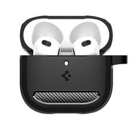 Spigen - Core Armor Case for Apple AirPods 4 - Matte Black - Angle