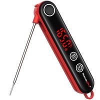 ThermoPro - Fast Digital Instant Read Meat Thermometer - Red - Angle