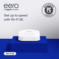 eero - Pro 6E AXE5400 Tri-Band Mesh Wi-Fi 6E Router - White - Angle