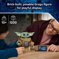 LEGO - Star Wars Grogu (Mandalorian Apprentice) Building Toy - 75446 - Angle