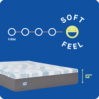 Sealy - Sealy® Dreamlife™ 12” Foam Mattress-in-a-Box, Full - White - Angle