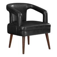 OSP Home Furnishings - Mason Accent Reception Chair - Black - Angle