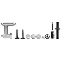 KitchenAid - Metal Food Grinder Attachment - Silver - Angle