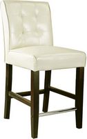 CorLiving - Antonio Counter Height Barstool - Cream White - Angle