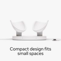 Meta Quest Compact Charging Dock — Works with Meta Quest 3/3S — Extended Headset Charging Cable  ... - Angle