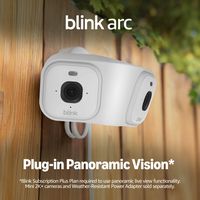 Blink - Arc – Plug-in Panoramic Vision [Plus Subscription required] 180° dual-camera mount for Mi... - Angle