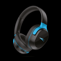 H2O Audio - RIPT Ultra Over-The-Ear Sport Headphones with Active Noise Cancellation - Black - Angle