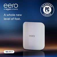 eero - Max 7 BE20800 Tri-Band Mesh Wi-Fi 7 Router - White - Angle