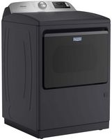 Maytag - 7.4 Cu Ft. Smart Gas Dryer with Steam and Pet Pro Option - Midnight Steel - Angle