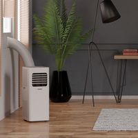 Aeric - 400 Sq. Ft Portable Air Conditioner - White - Angle