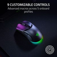 Razer - Cobra Hyperspeed Lightweight Optical Gaming Mouse with Chroma RGB Backlighting - Wireless... - Angle