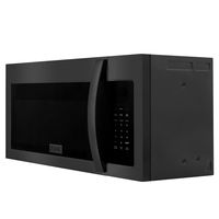 ZLINE - Over the Range Convection Microwave Oven with Modern Handle and Sensor Cooking - Black St... - Angle