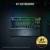 Razer - Huntsman V3 Pro 8KHz TKL Wired Analog Optical Linear Switch Gaming Keyboard with Snap Tap... - Angle