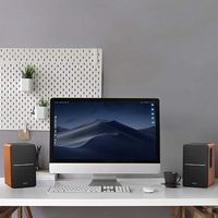 Edifier - R1280DB Powered Bluetooth Bookshelf Speakers, Computer Speakers - 42W RMS Optical Input... - Angle