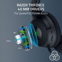 Razer - Kraken V4 X Wired Gaming Headset for PC, Mac, Playstation, Nintendo Switch, Steam Deck, M... - Angle