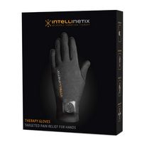 BROWNMED - Vibration Therapy Glove Intellinetix® Left and Right Hand Large - Black - Angle