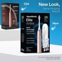 AquaSonic - Elite - Wireless Rechargeable Electric Toothbrush with Travel Case, 5 Modes, 8 Brush ... - Angle