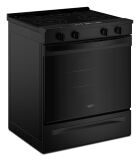 Whirlpool - 5.3 Cu. Ft. Slide-In Electric Range with No Preheat and Slow Cook Modes - Black - Angle