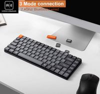 Keychron - K3 Max 75% Custom Wireless RGB Mechanical Keyboard with Programmable QMK/VIA Hot-Swapp... - Angle