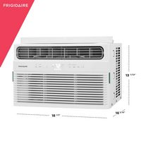 Frigidaire - 250 Sq. Ft. 6,000 BTU Window Air Conditioner - White - Angle